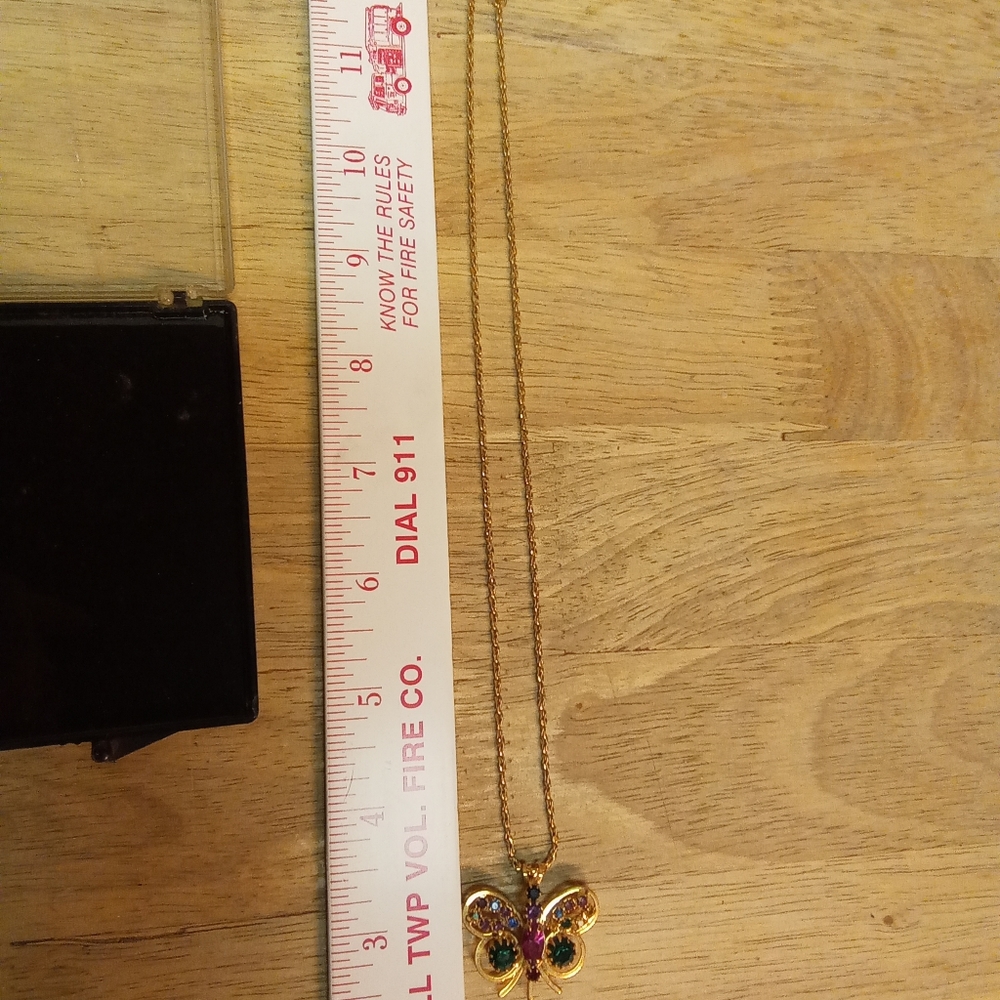 Butterfly Gemstone Necklace